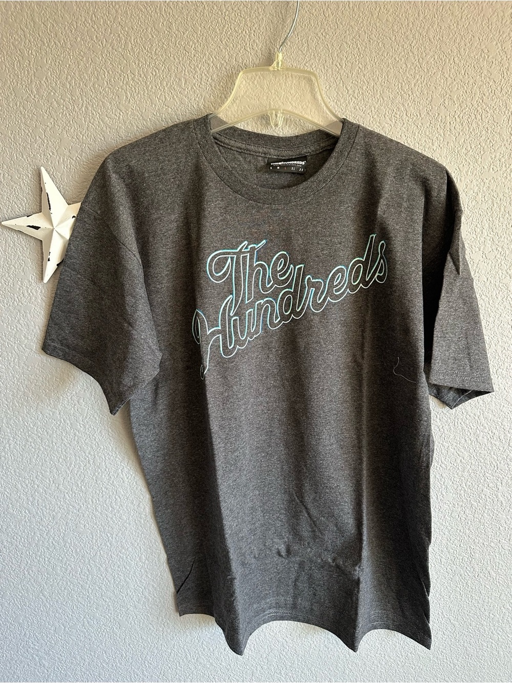The Hundreds Dark Gray Script Logo Short Sleeve Tee
